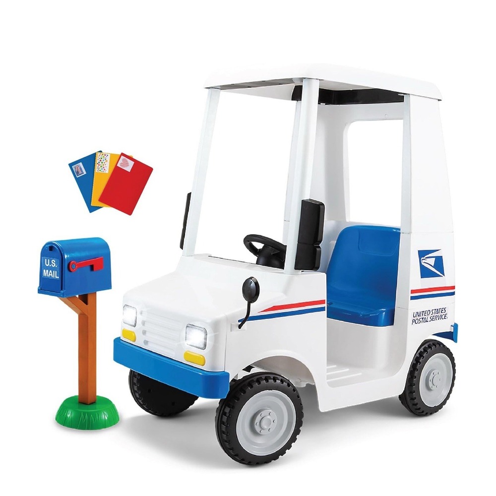 Kids USPS Mail Carrier 6V Electric Ride-On Toy Ages 3-5